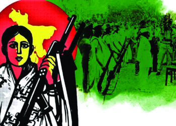 নারীর আত্মত্যাগে লাল-সবুজ পতাকা