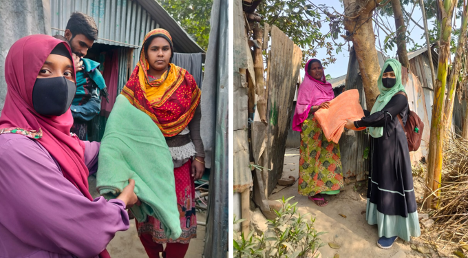 শীতার্ত মানুষের পাশে ইবি সিআরসি