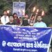 কুয়েট ইস্যু: ইবিতে ছাত্র ইউনিয়নের মশাল মিছিল