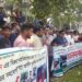 সিংগাইরে আসামি গ্রেফতারের দাবি; মানববন্ধন